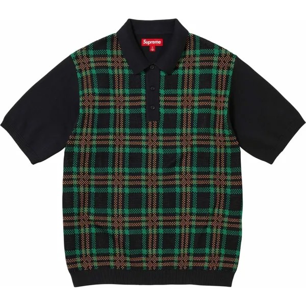 Рубашка поло унисекс Supreme, черный