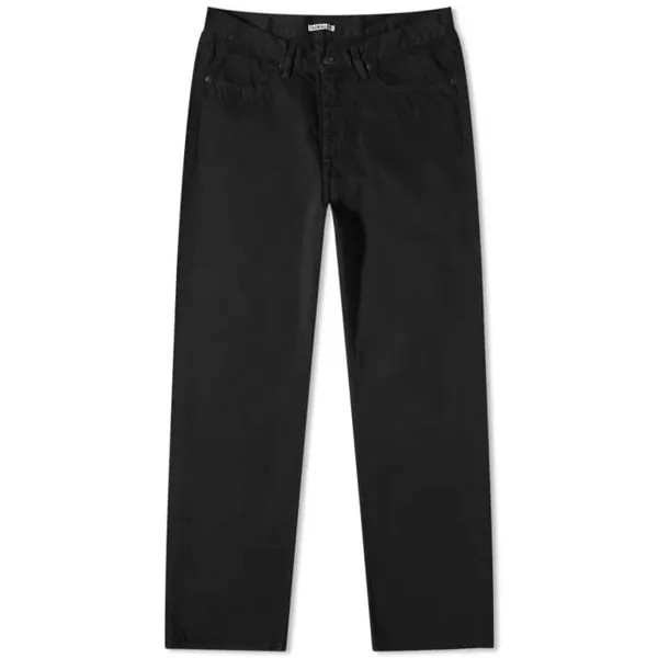 Легкие джинсовые брюки Auralee Selvedge, черный