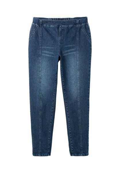 Джинсы с модными декоративными и разделительными швами sheego, цвет Blue Denim