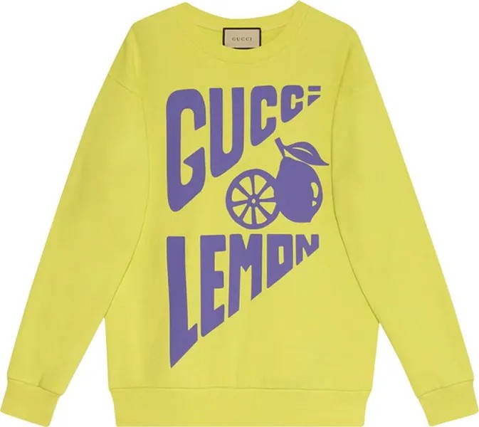 Толстовка Gucci Sweatshirt 'Lime Yellow', желтый