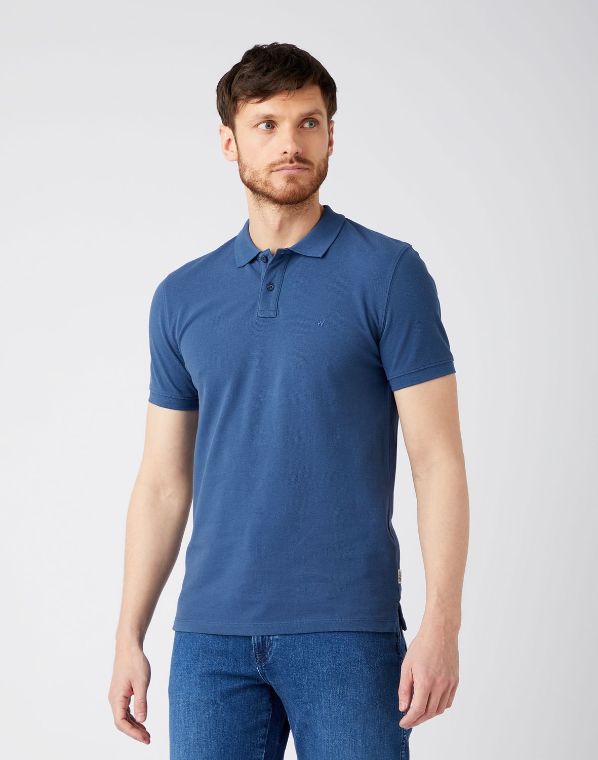 Футболка-поло мужская Wrangler W7MQK4XTG синяя XXL