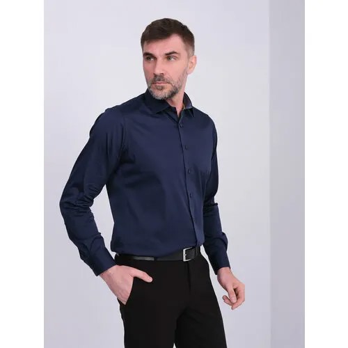 Рубашка WEBERMANN, размер 42, синий
