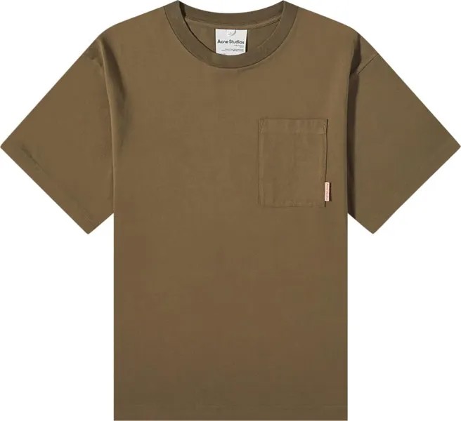 Футболка Acne Studios Pocket T-Shirt 'Taupe Grey', серый