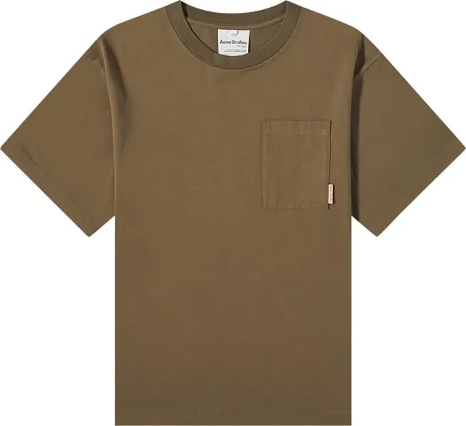 Футболка Acne Studios Pocket T-Shirt 'Taupe Grey', серый