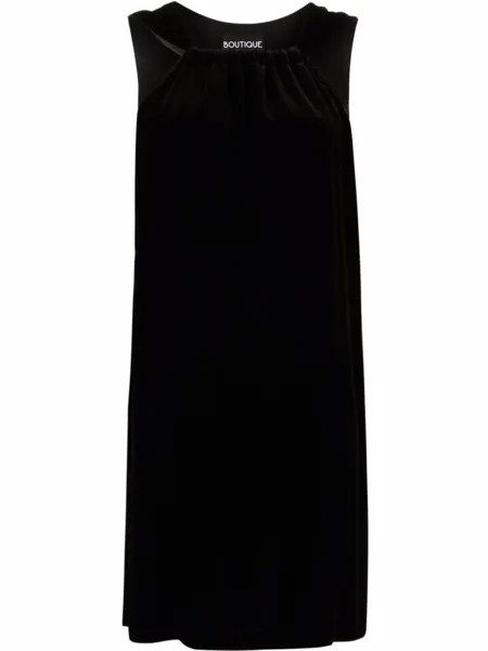 Boutique Moschino платье-трапеция длины мини без рукавов, черный