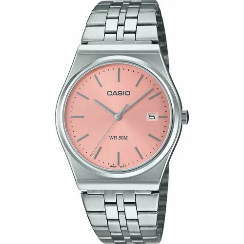Наручные часы CASIO Collection, коралловый, серебряный