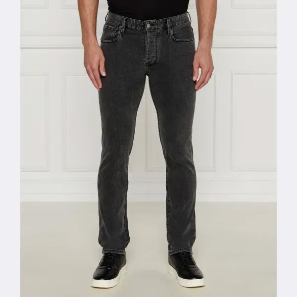 Джинсы J75 классического кроя Emporio Armani, черный