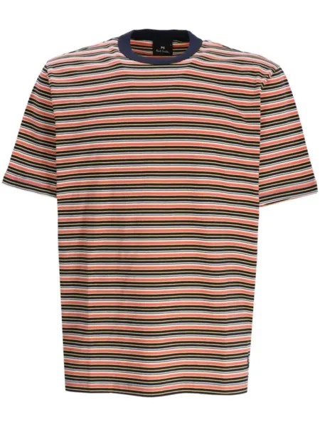 Футболка в полоску Paul Smith, красный