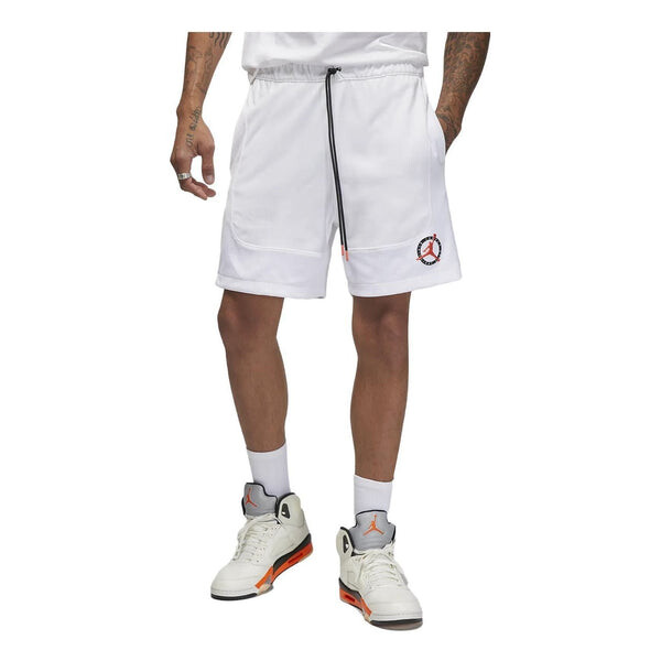 Шорты полет mvp логотип шорты Air Jordan, белый