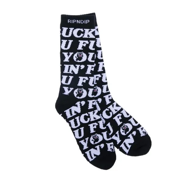 Носки RIPNDIP Fuckin Fuck Socks Black 2023