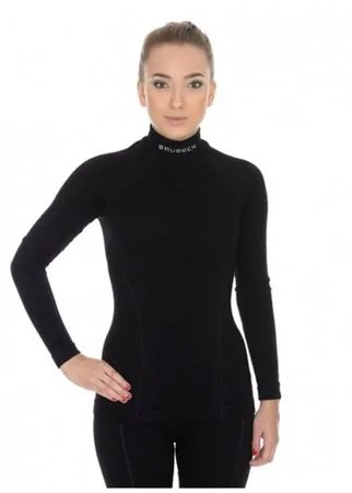 Термобелье Brubeck футболка женская дл. рукав Wool Merino 0,78 черный XL
