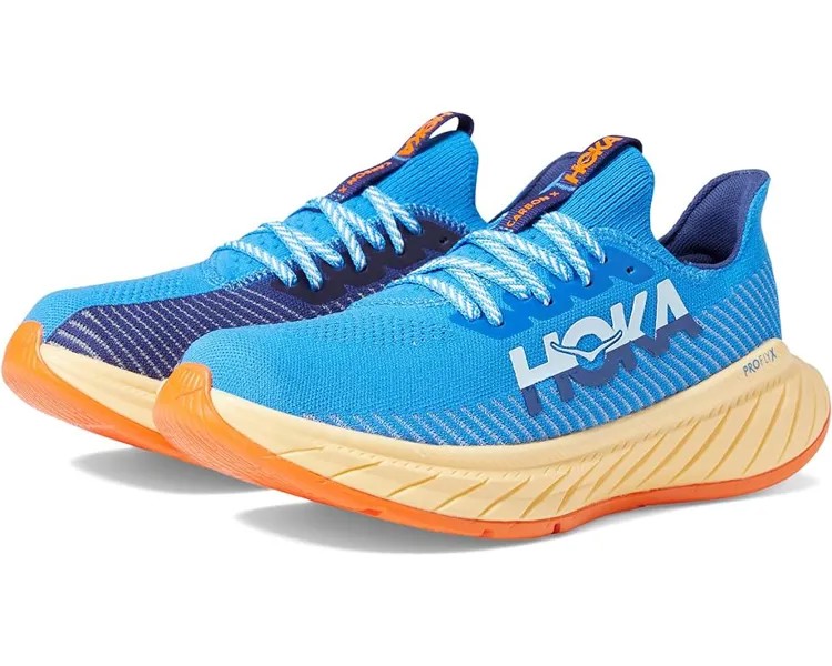 Кроссовки Hoka Men's Carbon X 3, цвет Coastal Sky/Bellwether Blue