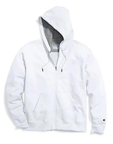 Мужская спортивная куртка Champion Powerblend с полной молнией, белая cs0891-045