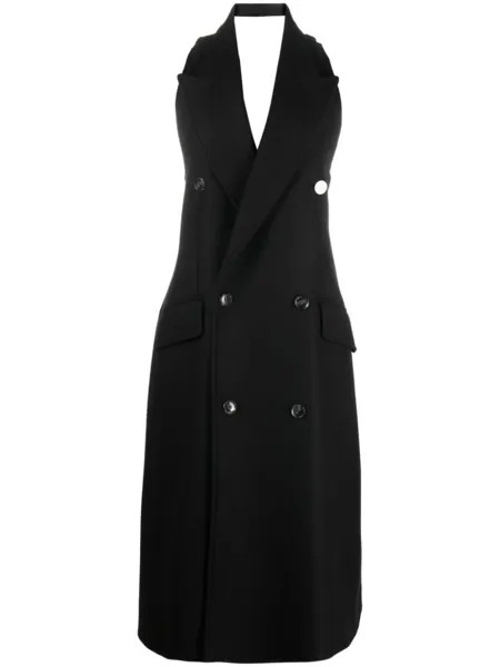 MM6 Maison Margiela пальто строгого кроя, черный