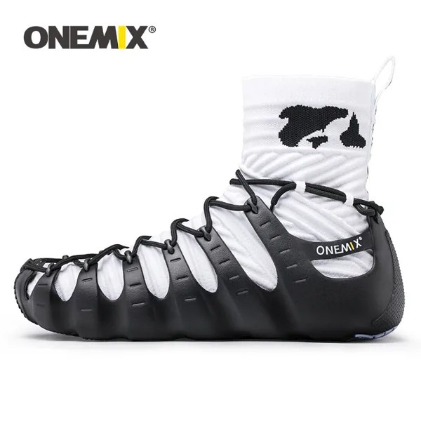 Кроссовки ONEMIX Walkiing для мужчин и женщин, повседневная обувь с высоким берцем, оригинальные индивидуальные сандалии-гладиаторы, уличные Сникерсы для треккинга