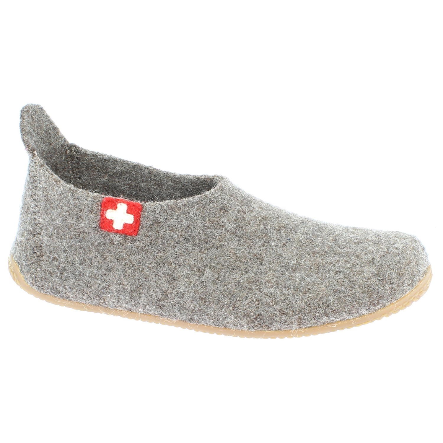 Тапочки Living Kitzbühel Slipper Schweizer Kreuz No. 4249, цвет Light Brown