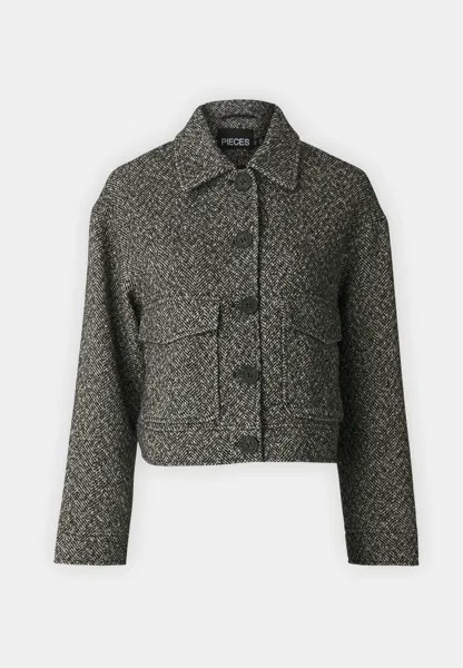 Легкая куртка PCNORINE SHORT JACKET Pieces, черный