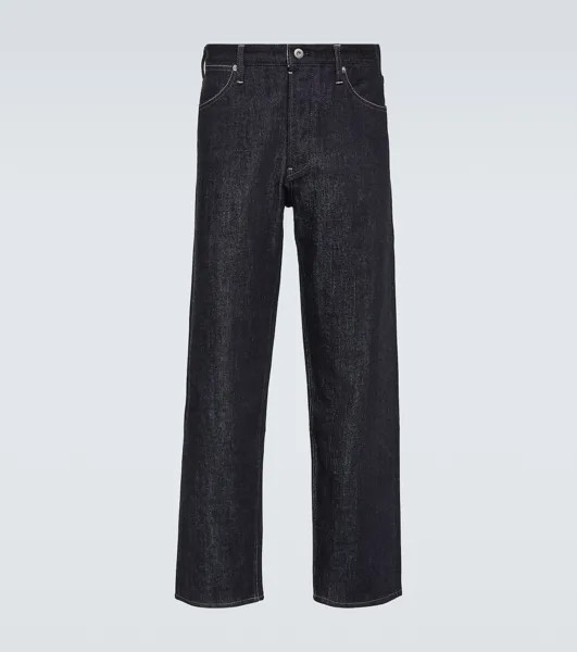Прямые джинсы с высокой посадкой Jil Sander, синий
