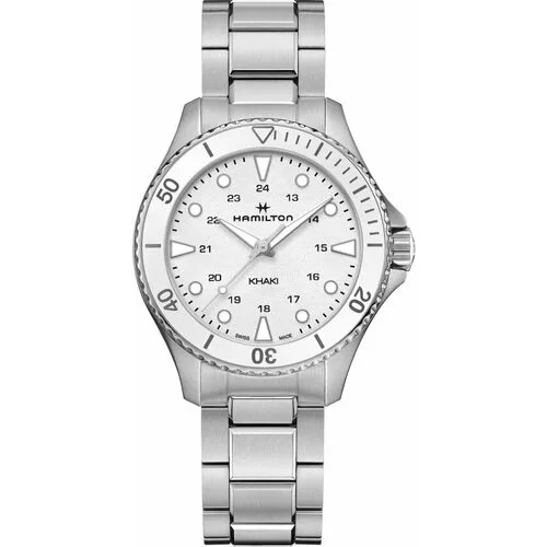 Наручные часы Hamilton Khaki Navy, серебряный, белый