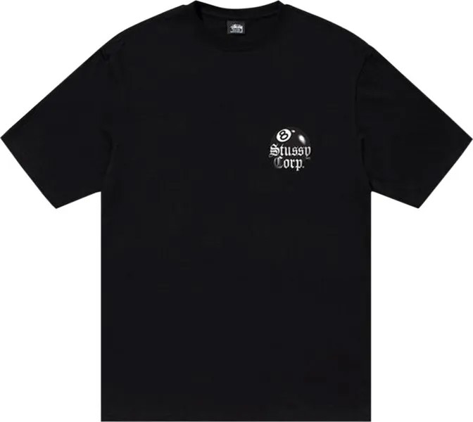 Футболка Stussy 8 Ball Corp. Tee 'Black', черный