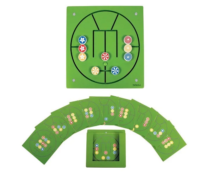 Деревянная игрушка Beleduc Настенный игровой элемент Три в ряд