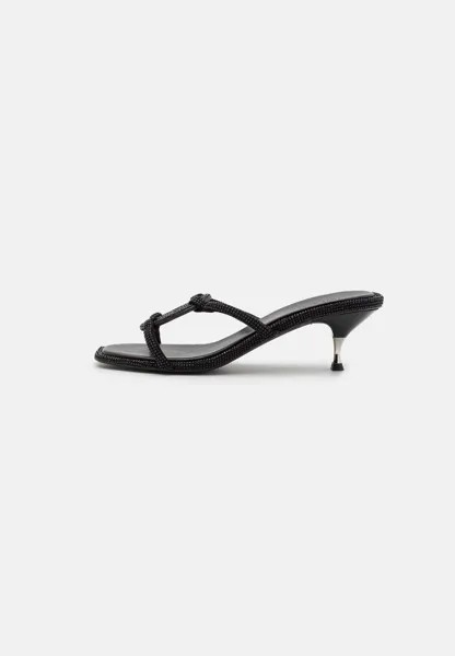 Тапочки Pave Geo Bombe Miller Low Heel Tory Burch, цвет perfect black