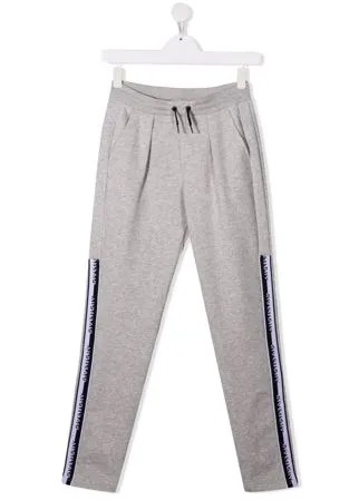 Givenchy Kids спортивные брюки с логотипом на лампасах
