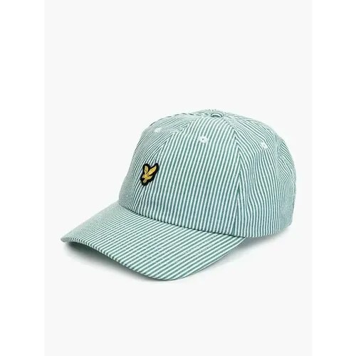 Бейсболка Lyle & Scott, размер OS, белый, бирюзовый