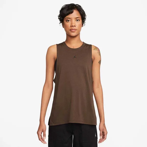 Топ W J SPORT DIAMOND Tank Top Top Jordan, цвет Braun/Schwarz