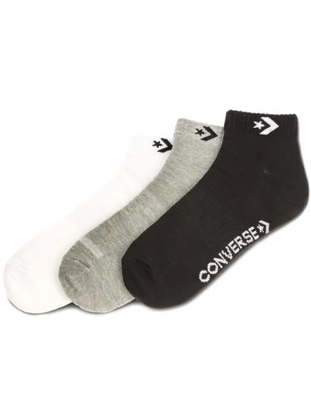 Комплект из 3 низких носков унисекс Converse, белый