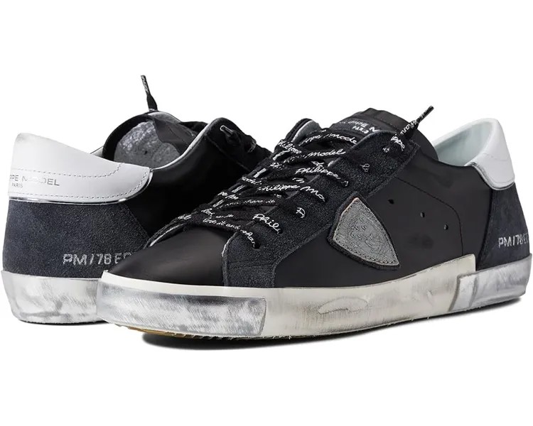 Кроссовки Philippe Model PRSX Low Sneaker, цвет Foxy Lamine'/Noir Argent