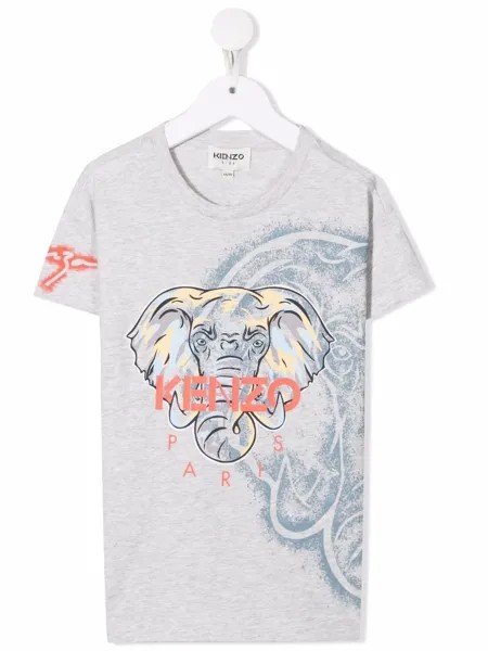 Kenzo Kids футболка из органического хлопка с логотипом