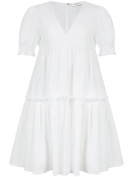Nina Ricci поплиновое платье, белый