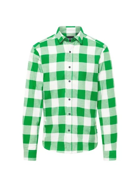 Рубашка узкого кроя на пуговицах Only & Sons Gudmund, зеленый
