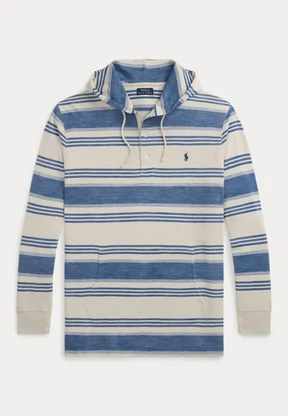 Толстовка STRIPED SPA TERRY HOODIE Ralph Lauren, синий