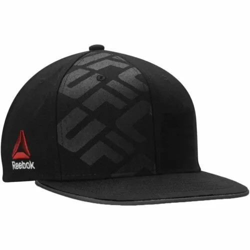 Мужская кепка Reebok UFC Flexfit - черная | Темно-серый