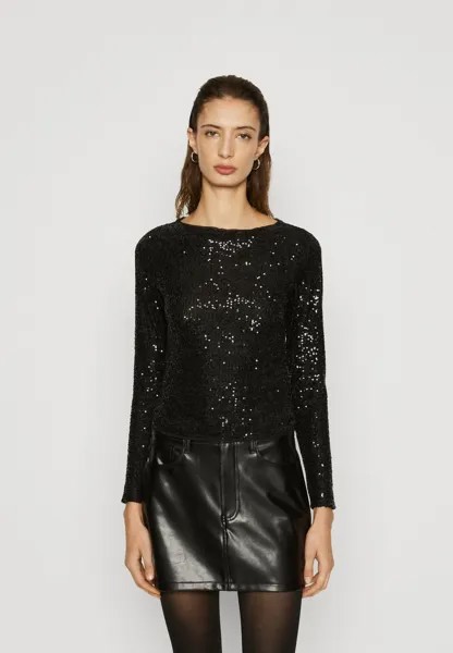 Футболка с длинными рукавами Sparkle Mockneck Top Abercrombie & Fitch