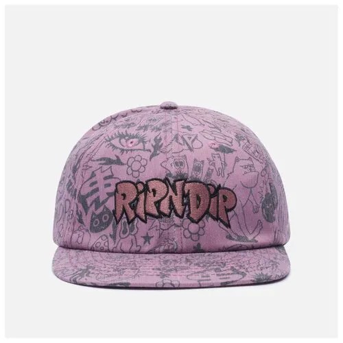 Кепка Ripndip We Don't Care 6 Panel розовый , Размер ONE SIZE