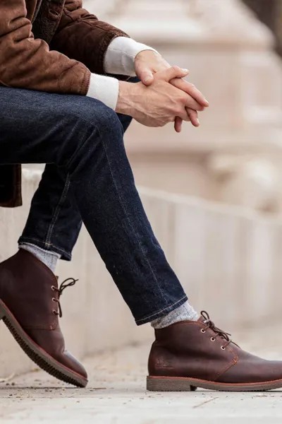 Мужские ботинки из кожи наппа Panama Jack, темно-коричневый