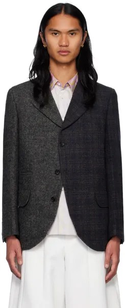 Серый пиджак со вставками Comme des Garçons Homme Deux
