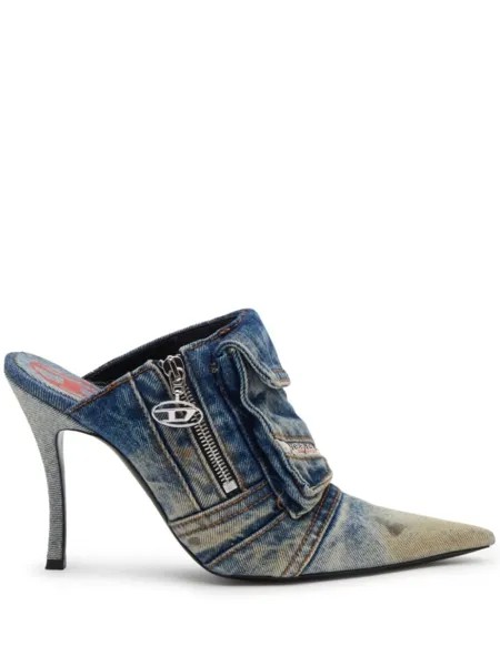 Diesel джинсовые мюли D-Venus Pocket 100, синий