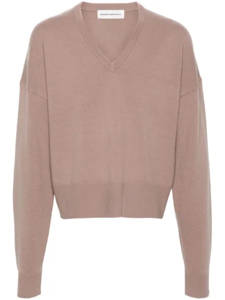 Extreme cashmere джемпер n°224 с V-образным вырезом, розовый