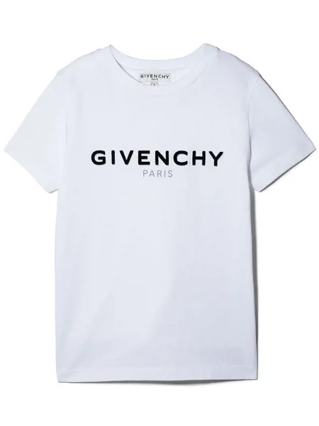 Givenchy Kids футболка с фактурным логотипом