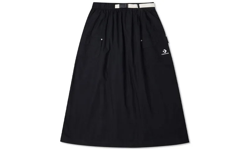 Женская повседневная длинная юбка Converse, цвет Black