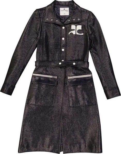 Тренчкот Courrèges Vinyl Trench Coat 'Navy', синий