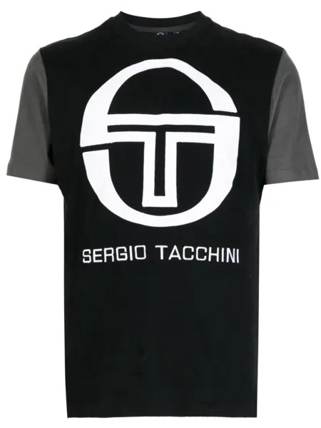 Sergio Tacchini футболка с логотипом, черный