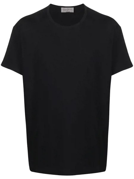 Yohji Yamamoto футболка с графичным принтом и круглым вырезом