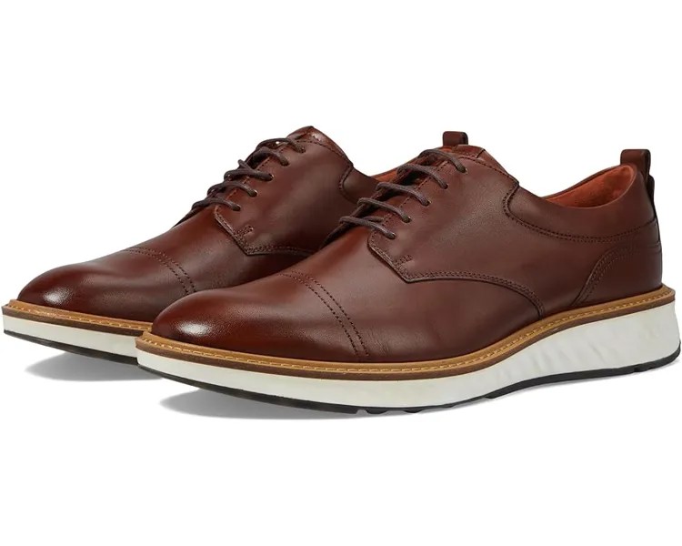 Оксфорды ECCO ST.1 Hybrid Cap Toe Oxford, цвет Cognac