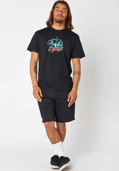 Футболка с принтом Desti Animals Rip Curl, черная