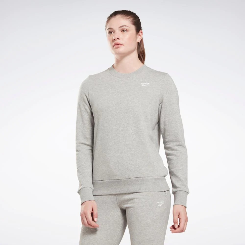 Свитшот женский Reebok RI SL FRENCH TERRY CREW серый XL